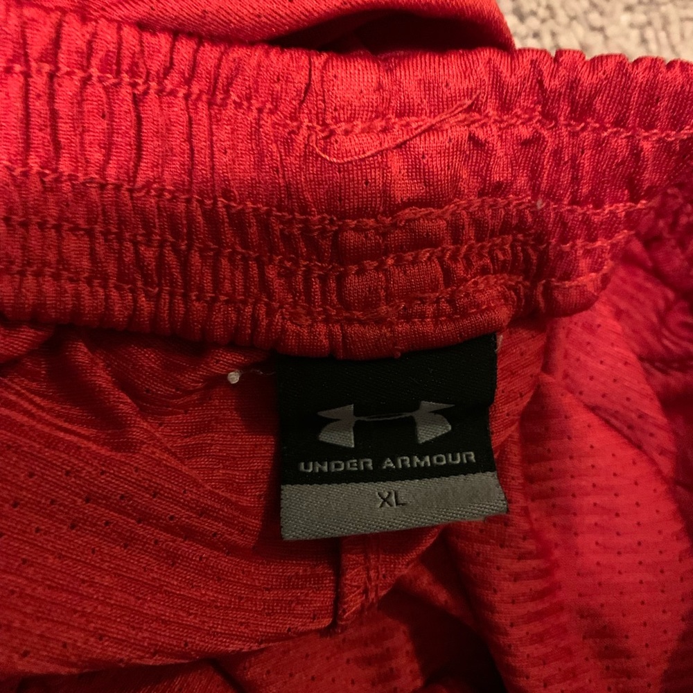Used Under Armour Athletic Shorts - Red - XL